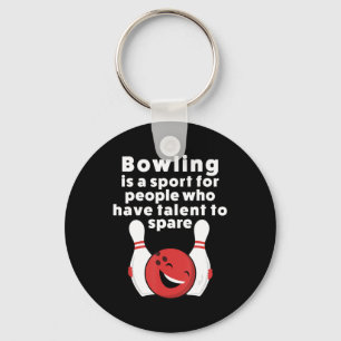 Fun Bowling  For Women Men Or Kids Key Ring