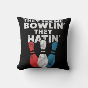 Fun Bowling Gift  For Men Women Or Dad Cushion
