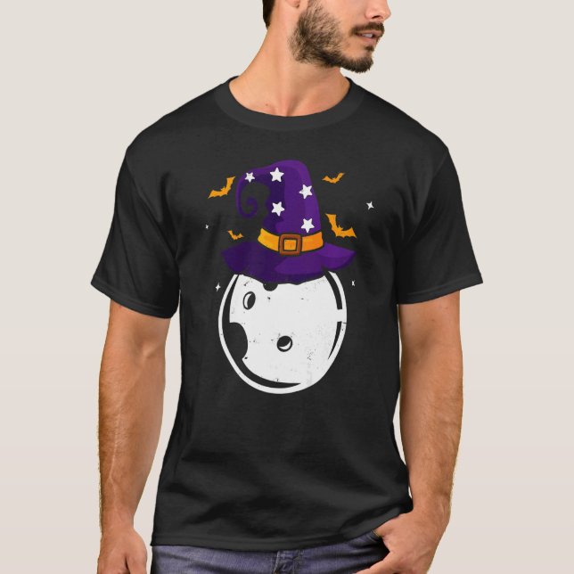 Fun Bowling Witch Hat Halloween Costume Bowling Pl T-Shirt (Front)