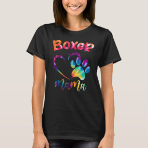 Fun Boxer Mama Pet Apparel Dog Boxer Mum Present T-Shirt