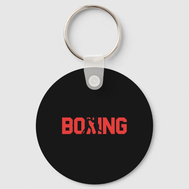 Fun Boxing Gift Sparring Partner Boxer  Key Ring (Front)