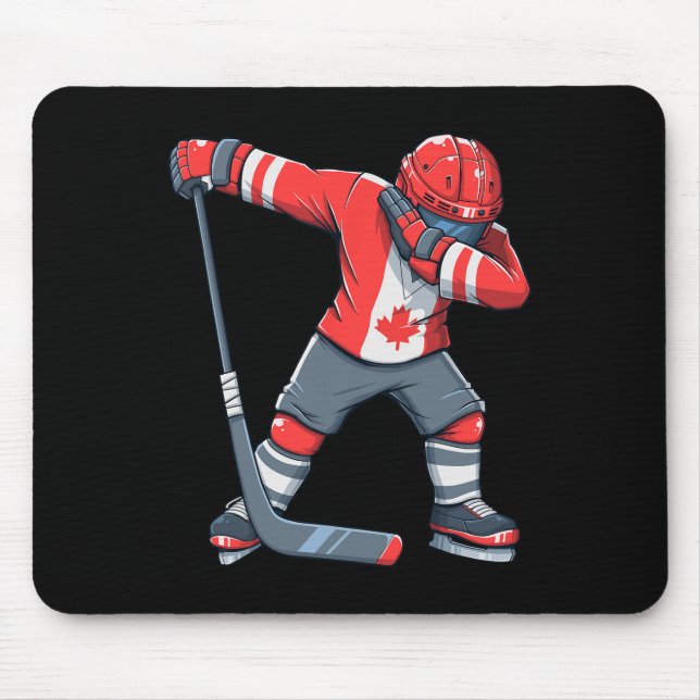 Fun Boy Kid Ice Hockey Apparel Mouse Mat (Front)