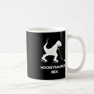 Fun Boys Ice Hockey T Rex Dinosaur Coffee Mug