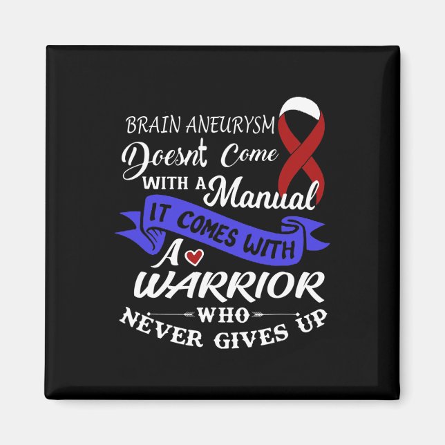 Fun brain aneurysm warrior Brain Aneurysm Awarenes Magnet (Front)