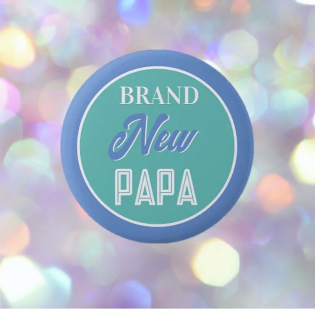 Fun! Brand new Papa pin/button 6 Cm Round Badge (Creator Uploaded)