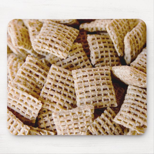 Fun Breakfast Wheat Squares Photograph Mouse Mat (Front)