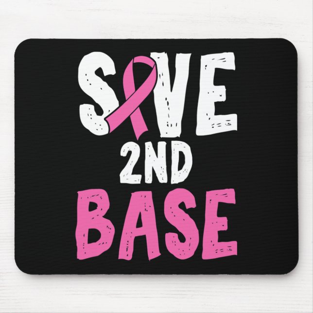 Fun Breast Cancer Awareness Month Save Second 2nd  Mouse Mat (Front)