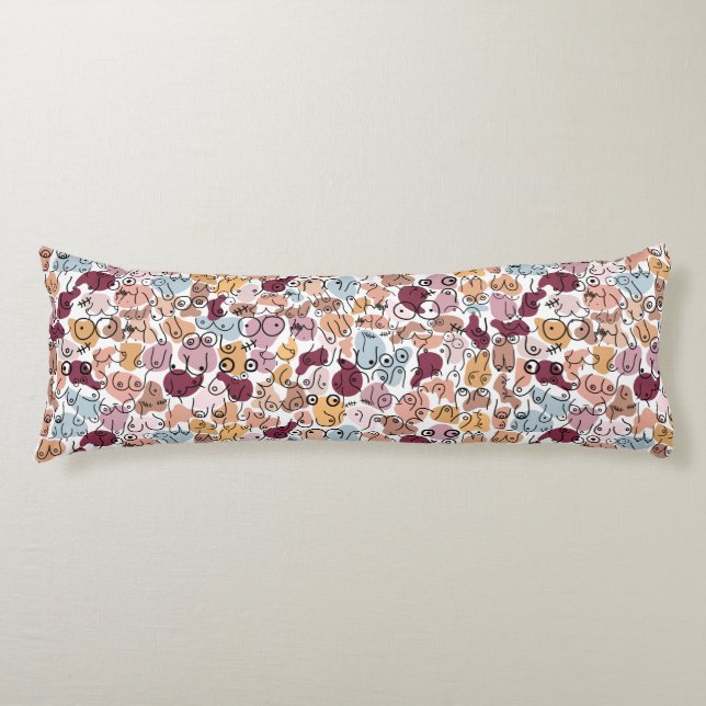 fun breast pattern body cushion (Front)