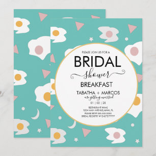 Fun Bridal Shower Breakfast Eggs Brunch Invitation