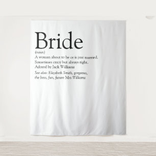 Fun Bride Definition Bridal Shower Photo Tapestry