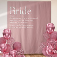 Fun Bride Definition Bridal Shower Photo 