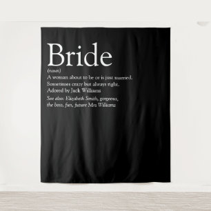 Fun Bride Definition Bridal Shower Photo Tapestry