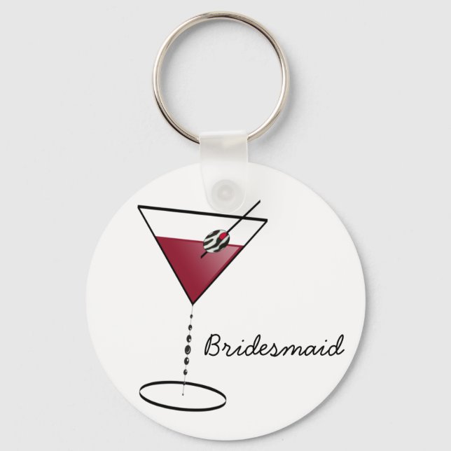 Fun Bridesmaid Favours Key Ring (Front)