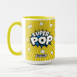 Fun Bright Cute SUPER POP! Comic Book Pop Art Pun Mug