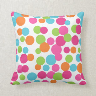 Fun Bright Dots Pillow