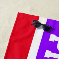 Fun Bright Purple Red PICKLEBALL Racing Stripes  