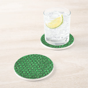 FUN Bubble Wrap Green Coaster
