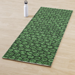 FUN Bubble Wrap Green Yoga Mat