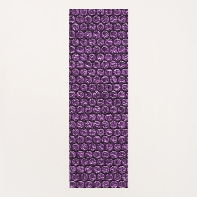 FUN Bubble Wrap Purple/Blue - 2 Colours 2 Sides Yoga Mat (Front)