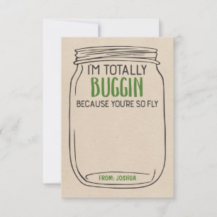 Fun Bug Valentines Day Card - Add a Toy