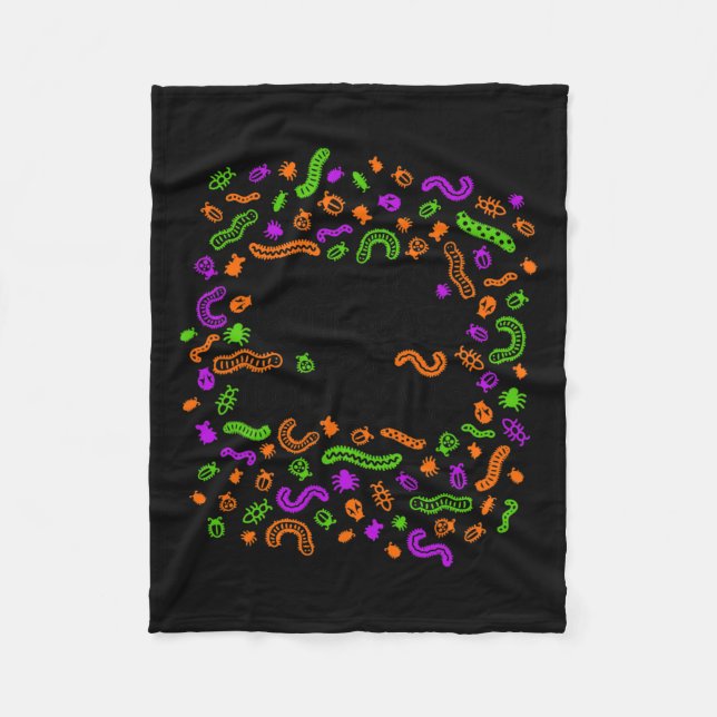 Fun Bugging My Teacher For 100 Days Of School Stud Fleece Blanket (Front)