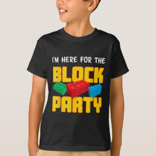Fun Building Blocks Block Party Pre-K Men Women Ki T-Shirt