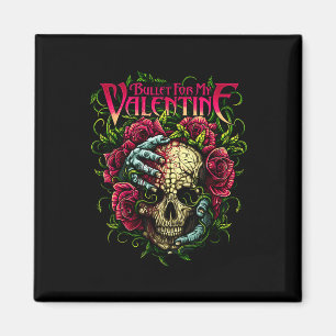 Fun Bullet My Valentine Skull Roses And Red Blood Magnet
