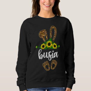 Fun Bunny Busia Sunflower Easter Day Polish Grand Sweatshirt