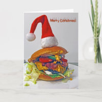 Fun Burger Lovers Christmas Card!