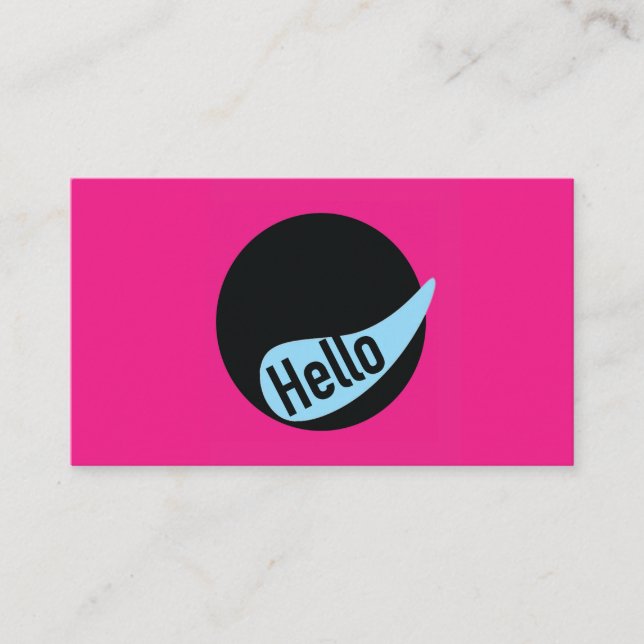Fun Business Card template (Front)