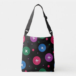 Fun Buttons & Dots Crossbody Bag