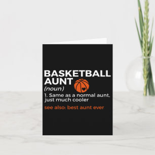 Fun Bysketbyll Aunt Definition Best Aunt Ever Card