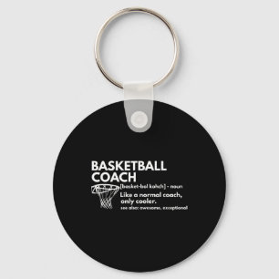 Fun Bysketbyll Coach Definition Coaching Gift Key Ring
