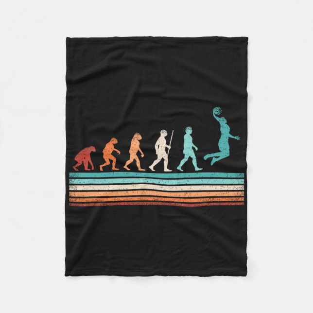 Fun Bysketbyll Evolution Retro Bysketbyll Player  Fleece Blanket (Front)