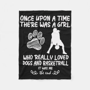 Fun Bysketbyll For Teen Girls Who Loves Dogs Fleece Blanket