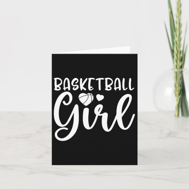 Fun Bysketbyll Girl  Card (Front)