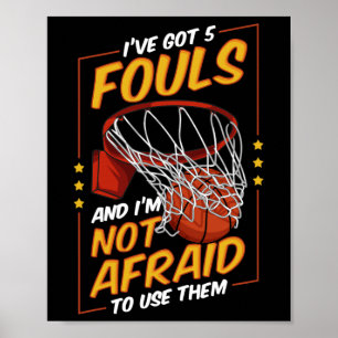 Fun Bysketbyll Player 5 Fouls Defence Fouling Out  Poster