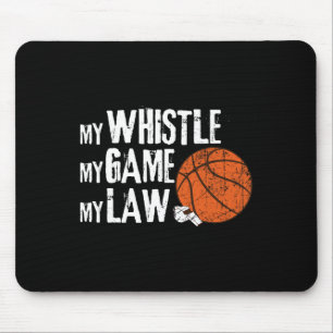 Fun Bysketbyll Ref Hoops - Bysketbyll Referee 1 Mouse Mat
