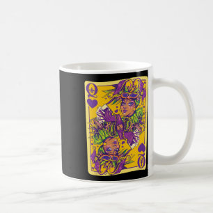 Fun Cajun Queen Of Hearts Mardi Gras Design  Coffee Mug