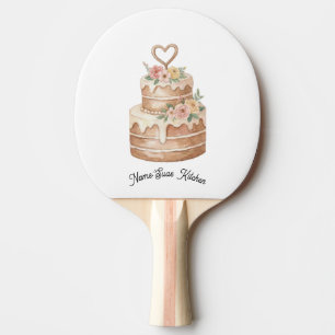 fun Cake PingPong Paddle - Personalized Baker Gift