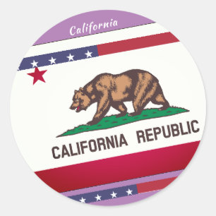 Fun California  Classic Round Sticker