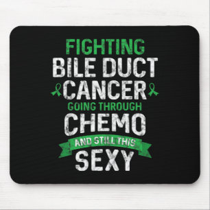 Fun Cancer Fighter Bile Duct Cancer Patient Chemo Mouse Mat