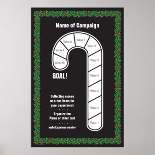 Fun Candy Cane Goal Poster