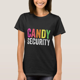 Fun Candy Security Halloween Costume  T-Shirt