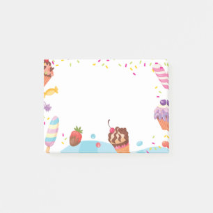 Fun Candy Shop Post-It Notes Notepad