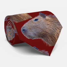 Fun Capybara Neck Tie