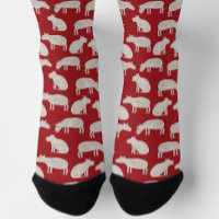 Fun Capybara Pattern Red