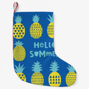 Fun card with pineapples. small christmas stocking