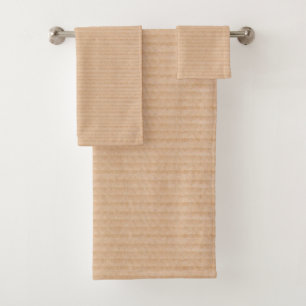 Fun Cardboard Box Texture Pattern Bath Towel Set