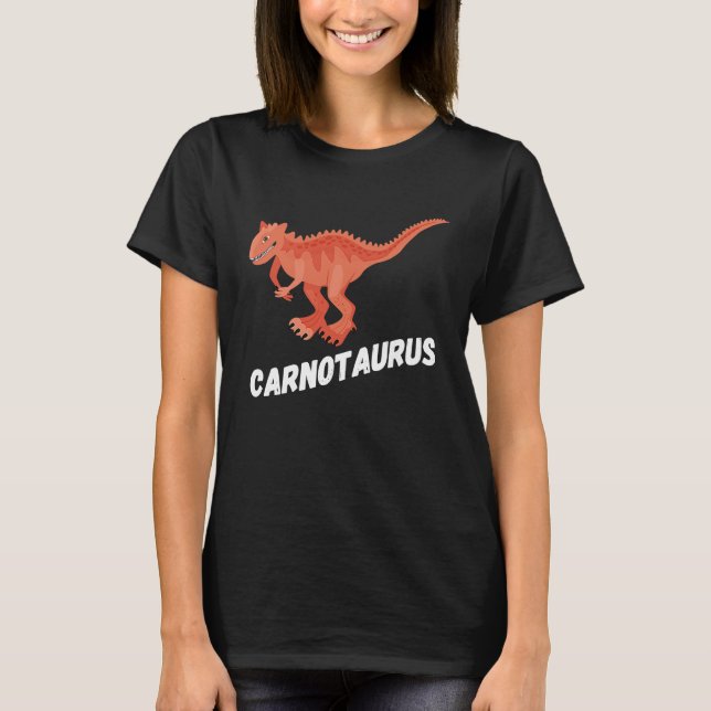 Fun Carnotaurus Dinosaur T-Shirt (Front)